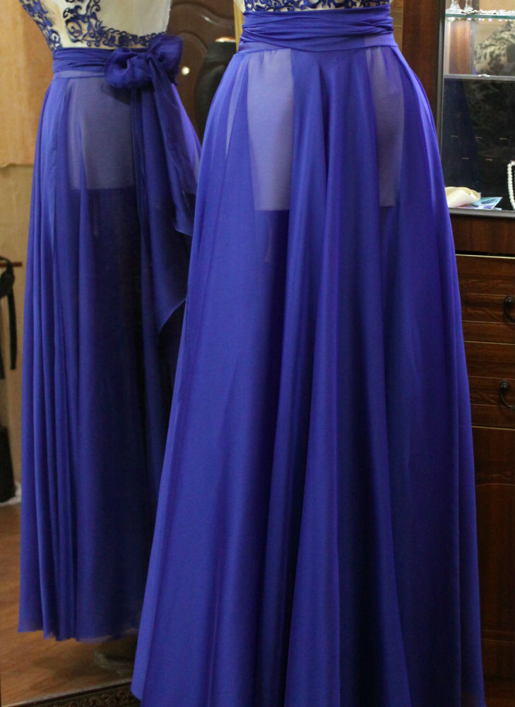 Jupe Petales sur une ceinture a nouer LILIYA ATELIER #638