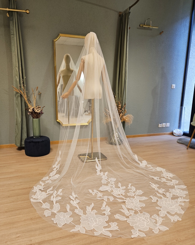 Voile de mariee 3 metres #1245